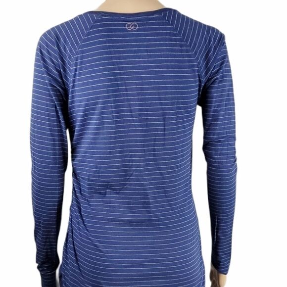 Calia Blue Striped Long Sleeve Shirt - Picture 3 of 5